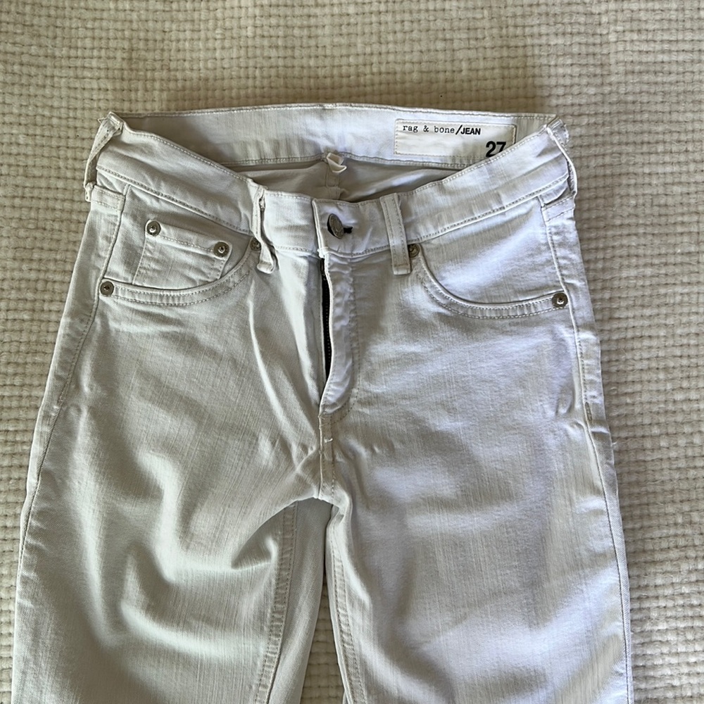 Ray & Bone White Skinny Jeans